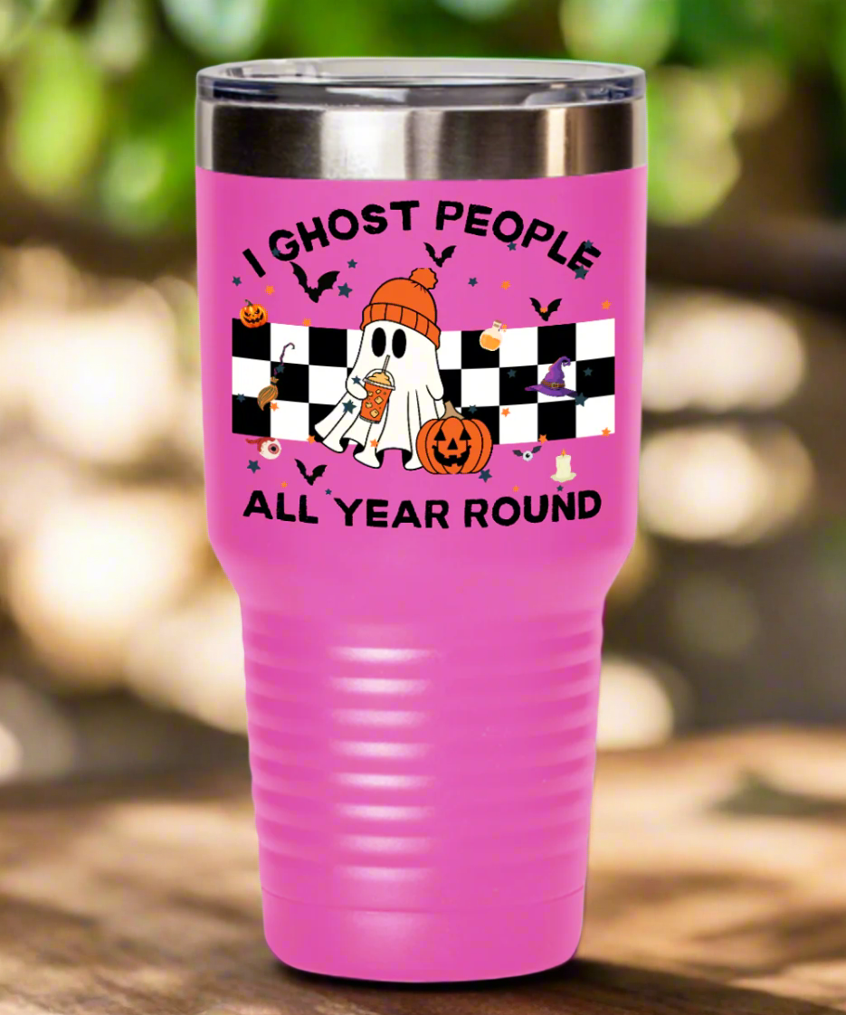 I Ghost People All Year Round Travel Mug