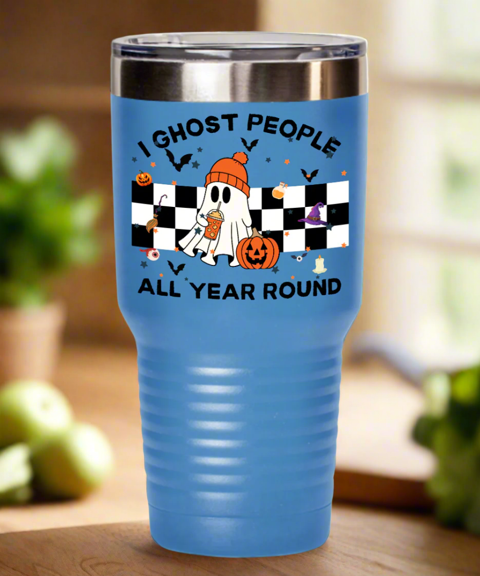 I Ghost People All Year Round Travel Mug