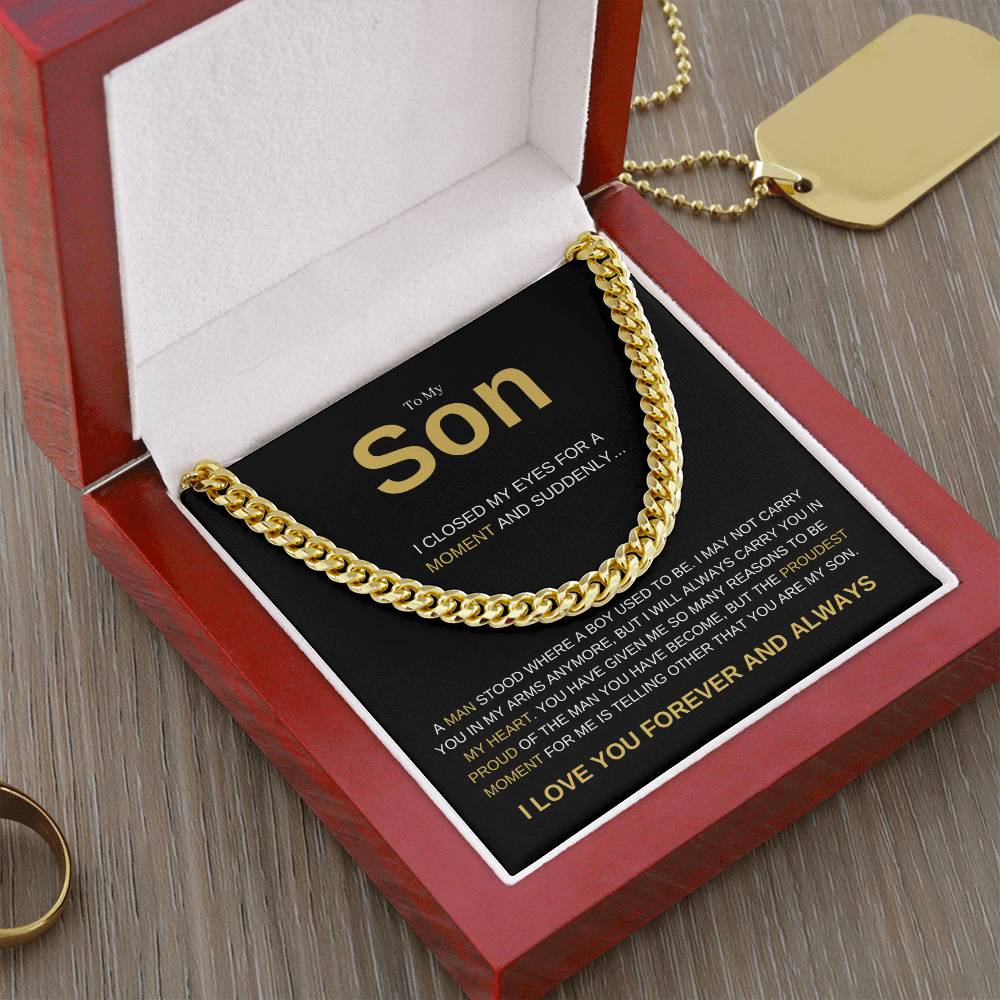 To My Son Heartfelt Necklace Gift