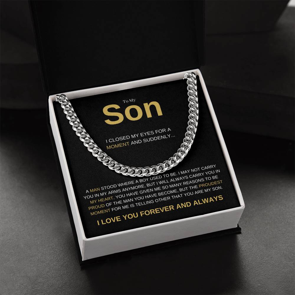 To My Son Heartfelt Necklace Gift