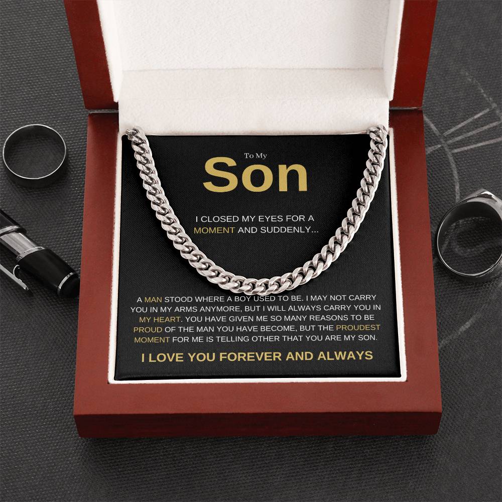 To My Son Heartfelt Necklace Gift