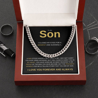 To My Son Heartfelt Necklace Gift