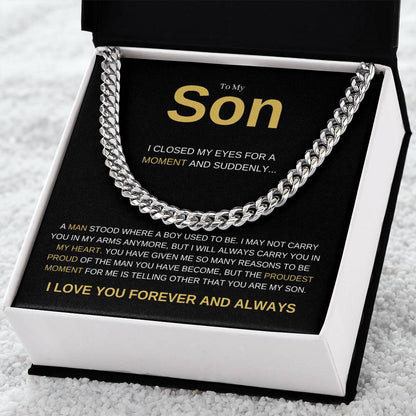 To My Son Heartfelt Necklace Gift