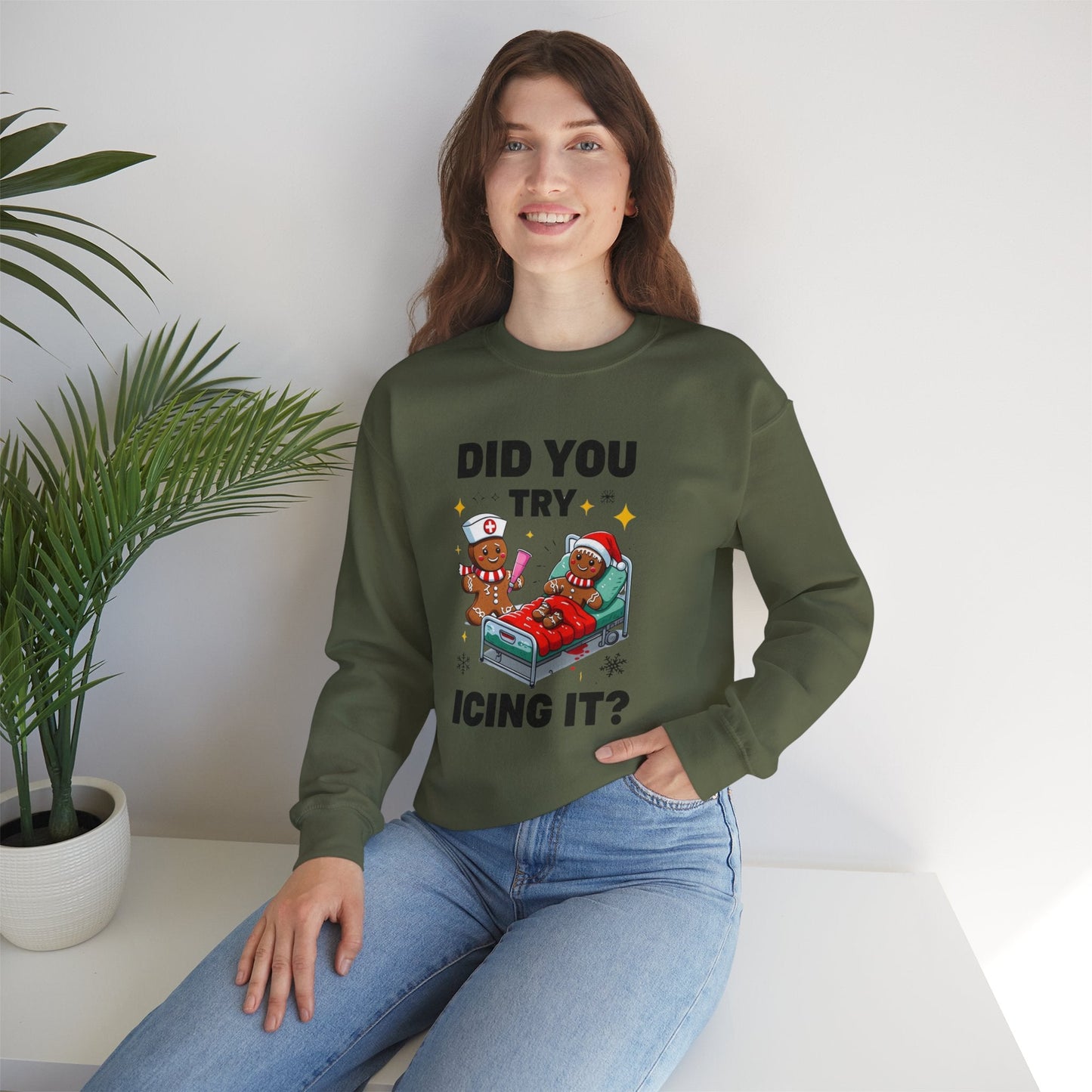 Gingerbread Giggle Holiday Sweatshirt