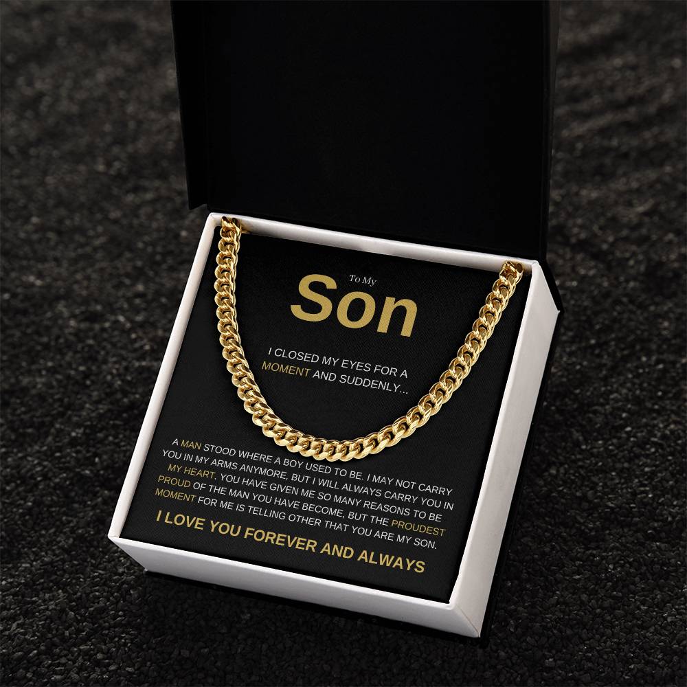 To My Son Heartfelt Necklace Gift