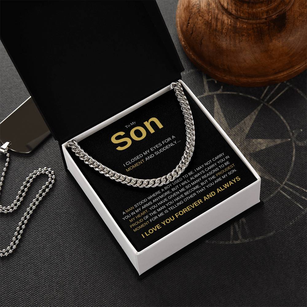 To My Son Heartfelt Necklace Gift