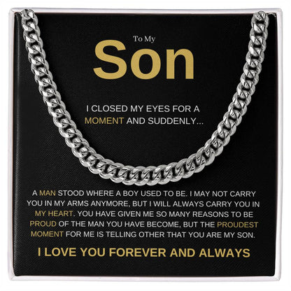 To My Son Heartfelt Necklace Gift