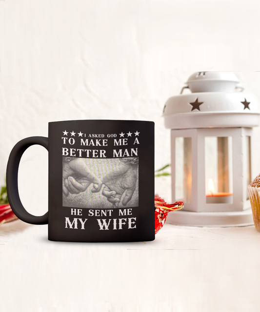 "Better Man" Mug - Faith-Inspired Ceramic Mug for Personal Growth